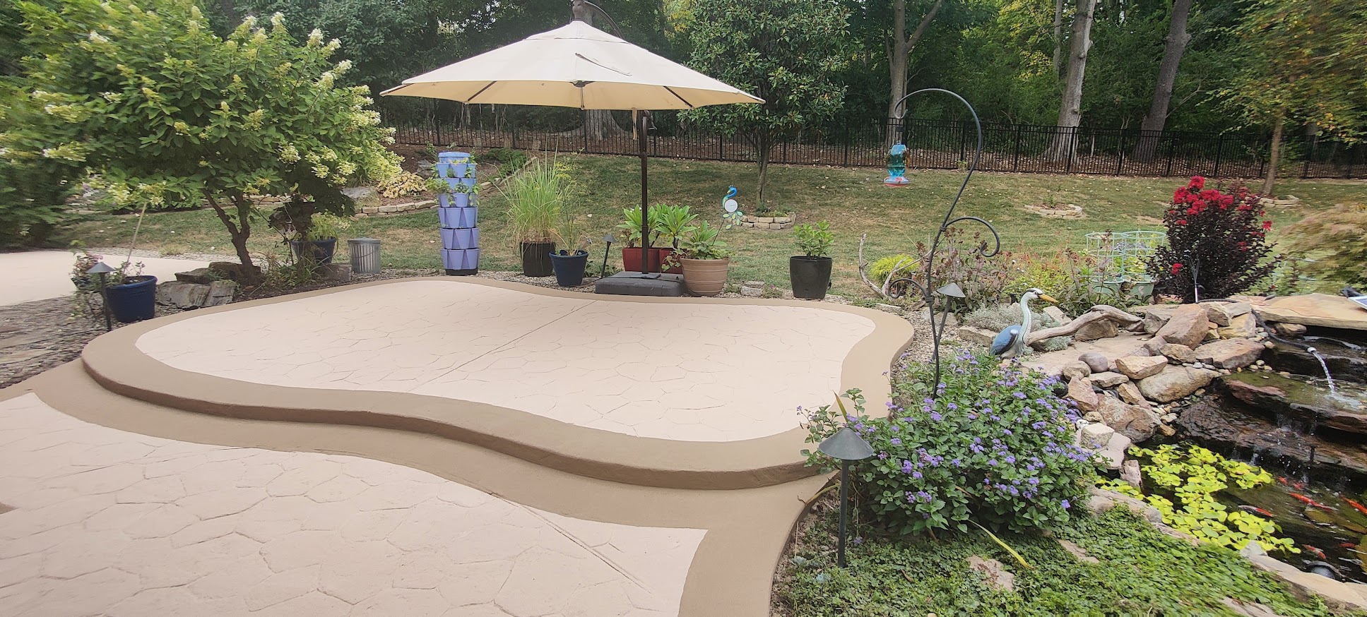 StreetBond colored pavement coating applied to a residential surface